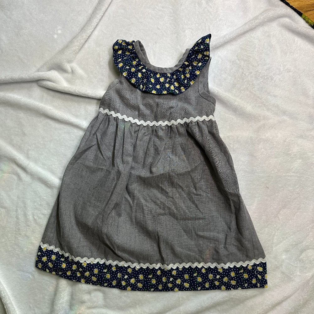 Handmade Flower Dress Girls Size 4T